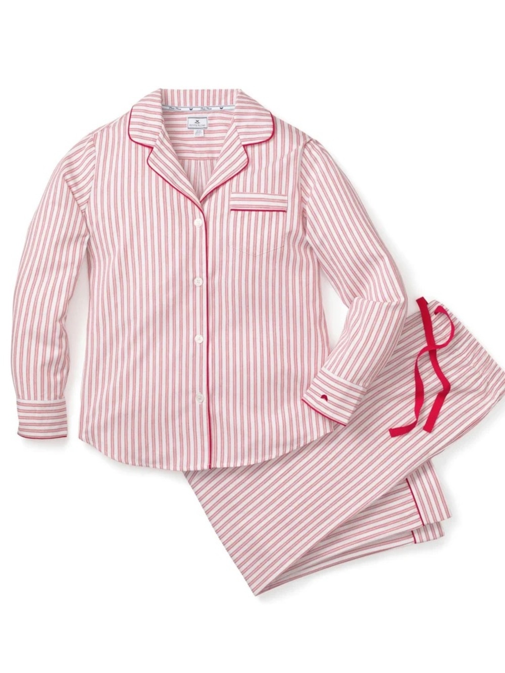 Petite Plume
Women's Twill Pajama Set in Antique Red Ticking